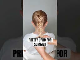 SUMMER UPDO | Audrey and Victoria #hairstyle PRODUCTS USED IN DESCRIPTION BELOW ⬇️