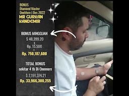 Mr Gurkan Kandemir (Turki), Master Diamond Penghasilan US$ 48 ribuan/ minggu = Rp 750 juta