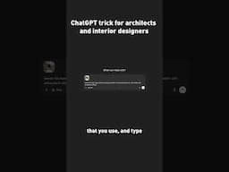 Render with ChatGPT 😮  #render #architecture #ai #chatgpt