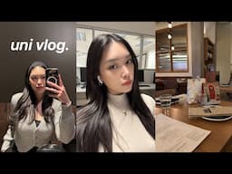 UNI VLOG☕️: Balancing school, work, and social life, what's in my backpack, computer science student