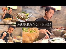 mukbang • 🍲 PHO TAI GAN (Rare Beef & Tendon) & JUICY meat & tendon BONE 🍖 PHOHOLIC in Stanton, CA
