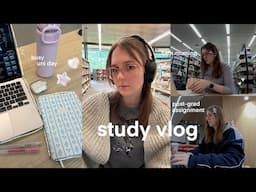 24hr study vlog 🖇️ busy uni day, post-grad assignment, very productive diml & 5am morning ⋆. 𐙚 ˚