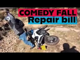How much damage did I cause to my Voge 300 rally? How easy is it to buy replacement parts for a Voge