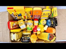 Ultimate collection of yellow stationery - minions pencil sharpner, wayer bottle, jumbo eraser etc