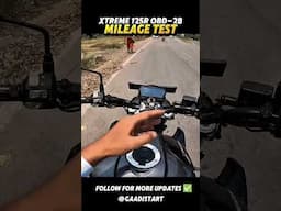 New Hero Xtreme 125r obd2b Mileage Test 🔥