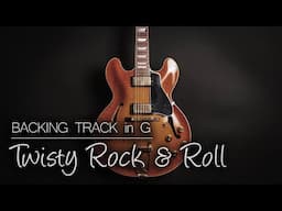 Rock & Roll Twist Guitar Backing Track in G