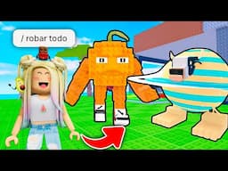 Usé COMANDOS DE ADMINISTRADOR para Robar los BRAINROT SECRETOS en Roblox Steal a Brainrot