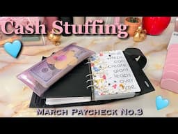 CASH STUFFING MARCH PAYCHECK NO3 | #cashenvelopesystem  #howtomanagemoney