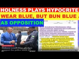 HOLNESS PLAYS HYPOCRITE ,WEAR BLUE  YESTERDAY BACK JCF, BUT BUN BLUE INTERNATIONALLY AS  OPPOSITION