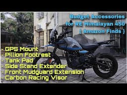 RE Himalayan 450 Mods | CR Visor, GPS Mount, Front Mudguard Extension, Pillion Foot Rest | DNA VLOGS
