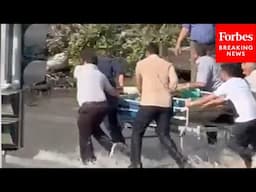 Iranian Emergency Services Respond To Israeli Missile Strike In Tehran