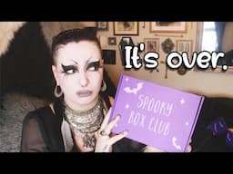 THE LAST EVER SPOOKY BOX CLUB UNBOXING | Toxic Tears