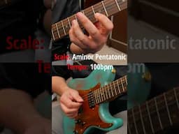Super Fast easy Minor Pentatonic Lick  #guitarlesson #guitartechnique #guitarist