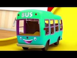 Wheels On The Bus Go Round And Round, Nursery Rhymes and Vehicle Songs for Kids