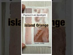 Pigment Lab Spotlight: Island Orange #watercolor #granulation