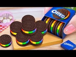 OREO Rainbow Chocolate Cake Delight ✨How To Make Stunning Miniature OREO Cake🌈Mini Cakes Recipe