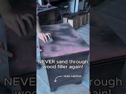 NEVER Sand Through Wood Filler!