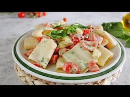 Il primo piatto dell'estate: PACCHERI FREDDI🍅- La cucina di Rita