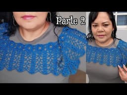 Blusa con Omega Naylon parte 2 #crochet #handmade