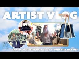 Taking full advantage of a surprise day off ✨ ARTIST VLOG