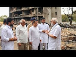 Hindistan Başbakanı Narendra Modi, Ahmedabad'daki Air India kazası alanını ziyaret etti