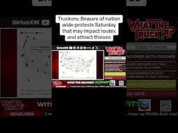 Truckers: Beware of nation wide protests Saturday that may impact routes #protest #nokings #trucking