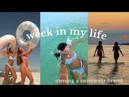 weekly vlog: honey swim staycation, sunrise swims, healthy meals + workouts, & summer nights