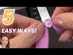 5 Easy Ways to attach Zipper Pulls onto Zipper Tape | DIY Zipper Jigs