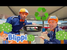 Blippi Goes Green! ♻️ | Blippi's Colorful Fun! | Blippi Adventures