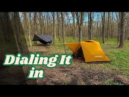 Hike in and camp out. Enjoying good food and a much needed night in the woods.