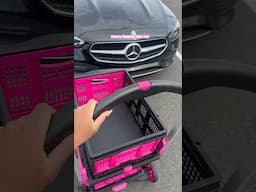 Pink Shopping Cart 🛒💞 Grocery shopping made easy 😍 #groceryhaul #pinkkitchen