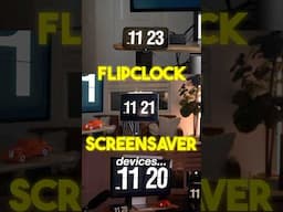 👇How to get the viral flipclock screensaver…