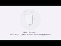 How to install your TELUS Outdoor Wireless Home Internet Device | TELUS