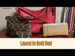 Coach Laurel Shoulder Bag in Bold Red‼️❤️❤️❤️