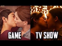 The Last of Us Season 2 Ellie and Dina First Kiss - TV Show vs Game Comparison