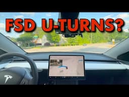 Can Tesla FSD 13.2.8 Do U-Turns?