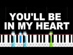 NIKI - You'll Be in My Heart - Piano Tutorial