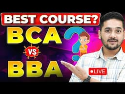 💥BCA vs BBA? After 12th BCA or BBA? BCA Jobs vs BBA Jobs? #bca #bba #bcacourse #bbacourse #live