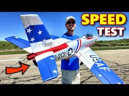 How FAST is the FMS 80mm Sabre EDF jet???