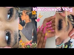 MAINTENANCE VLOG✨: Hair, Nails, Lashes, Brows