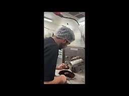 Making a Morand chocolate shoe in New Caledonia #shorts #chocolate