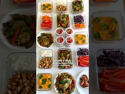 Healthy & High-protein Meal Prep😋 100g+ Protein/Day😍 Link to Full Recipes⬆️ #mealprep #highprotein