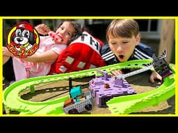 GIVEAWAY! Hot Wheels RacerVerse MINECRAFT ENDER DRAGON'S LAST LAP PLAYSET with Diamond Armor Steve