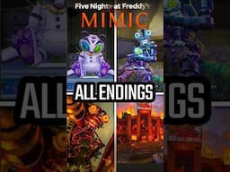 ALL ENDINGS in FNAF: Secret of the Mimic (TRUE ENDING, GOOD & BAD)