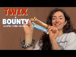 as good as the original? - NEW Twix and Bounty Crispy Wafer Rolls review