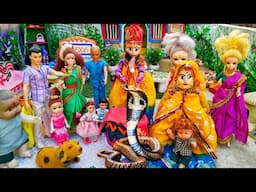 Barbie Doll All Day Routine in Indian Village|Saloni Ki Kahani Epi-80|Barbie Doll Bedtime Story