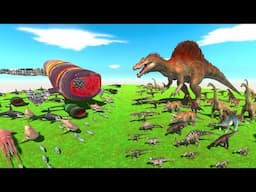 Bloop VS Spinosaurus – The Strongest Predator? | Animal Revolt Battle Simulator