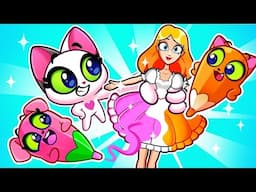 Pink VS Blue Doll Came to Life | Find Your Color Challenge for Kids | Purr-Purr Tails