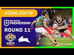 NRL Highlights: Wests Tigers v Rabbitohs - Round 11 | NRL on Nine