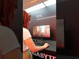 This AI monitor feels like cheating 🤯 #computex2025 #gigabyte #aorus